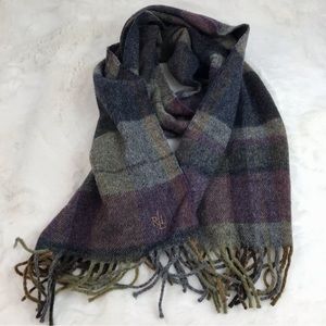 Lauren Ralph Lauren Scarf 100% Lambswool Made In England.